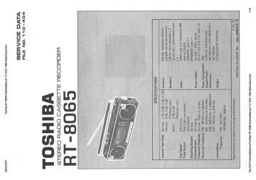 Toshiba-RT 8065(ToshibaManual-110 404)-1985.RadioCass preview